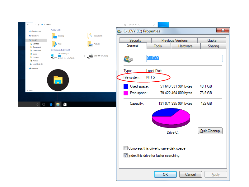 file system screenshot