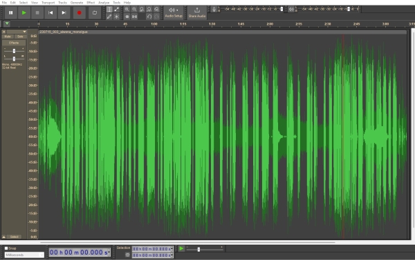 audio waveform